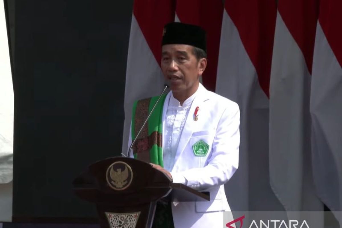 Presiden Jokowi menyerukan tolak praktik fitnah dan hoaks dalam pemilu