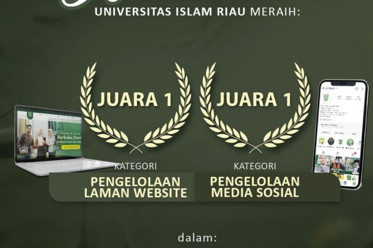UIR Riau raih juara satu Anugerah Humas LLDIKTI X 2023