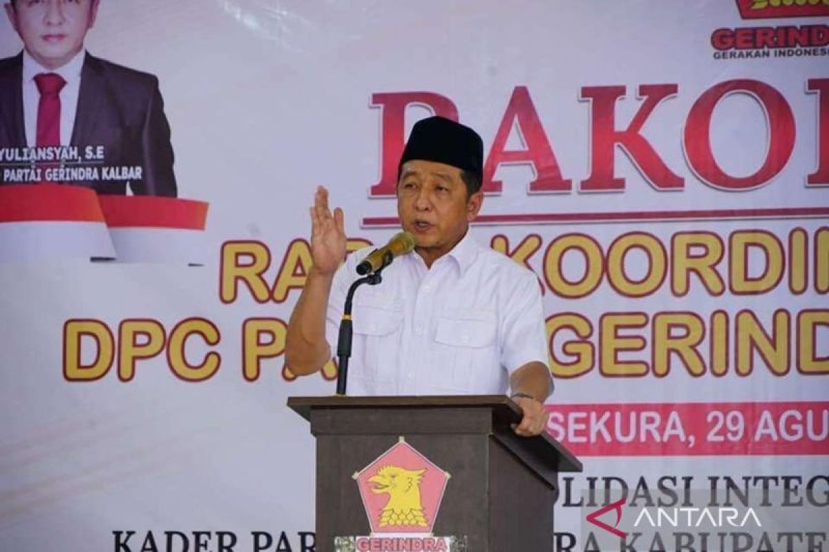 Gerindra Kalbar siap menangkan pasangan Prabowo-Gibran RakabumingRaka