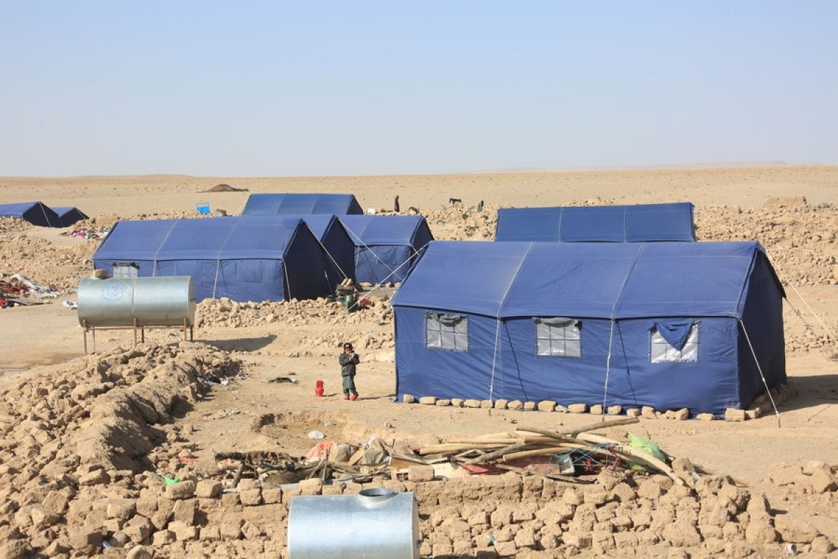 Tenda sumbangan China bantu warga Afghanistan yang terdampak gempa