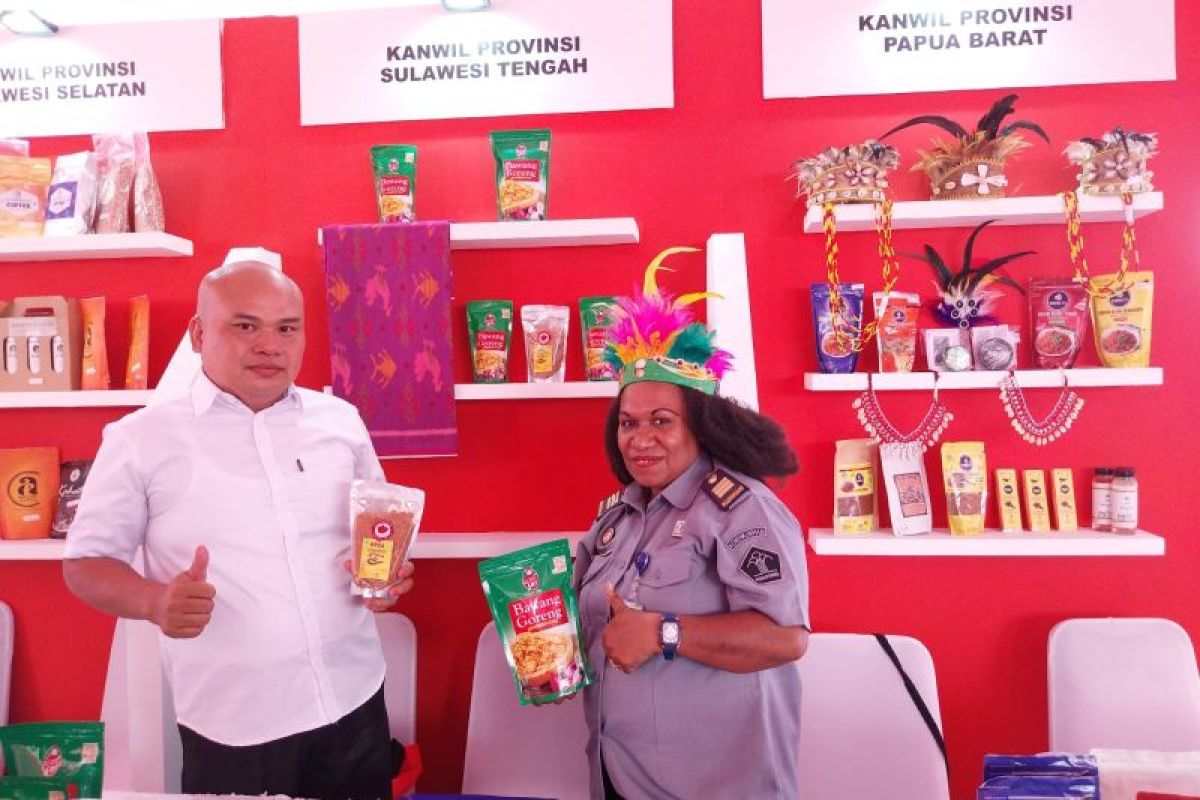 Kanwil-Kemenkumham pamerkan produk khas Sulteng pada Merek Festival