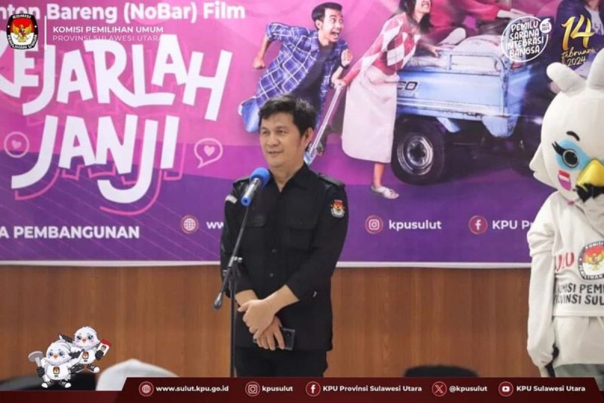 KPU Sulut sosialisasi pemilu bagi para santri melalui film 'Kejarlah Janji'