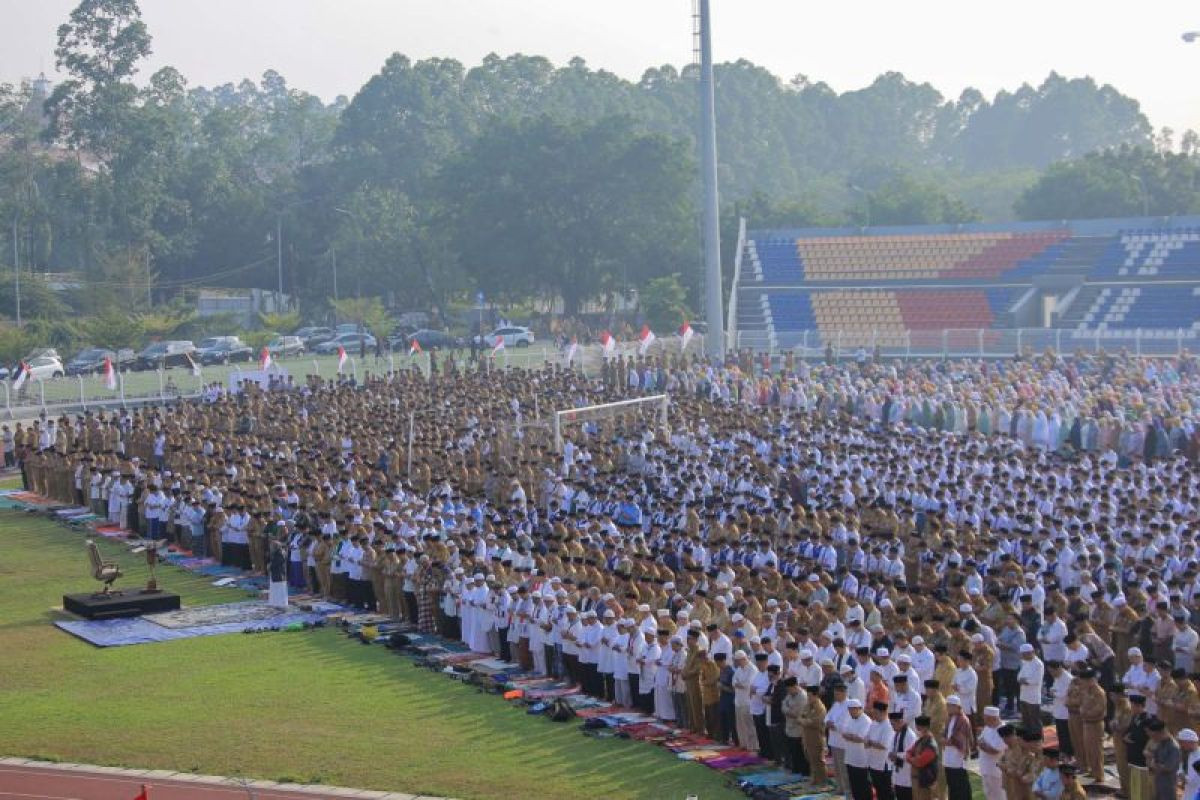 Ribuan masyarakat Tangerang gelar Shalat Istisqa dan doakan rakyat palestina