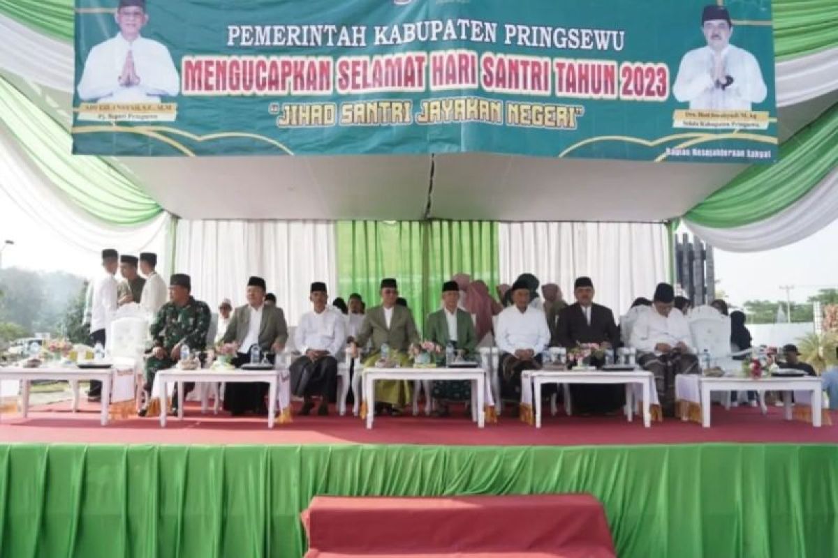 Penjabat Bupati Pringsewu pimpin upacara Hari Santri