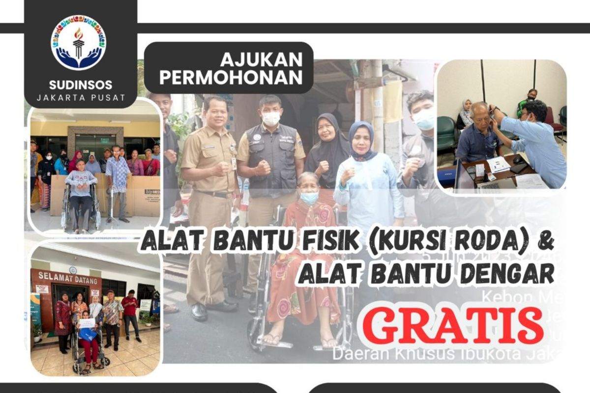 Warga Jakarta Pusat diimbau manfaatkan alat bantu difabel gratis