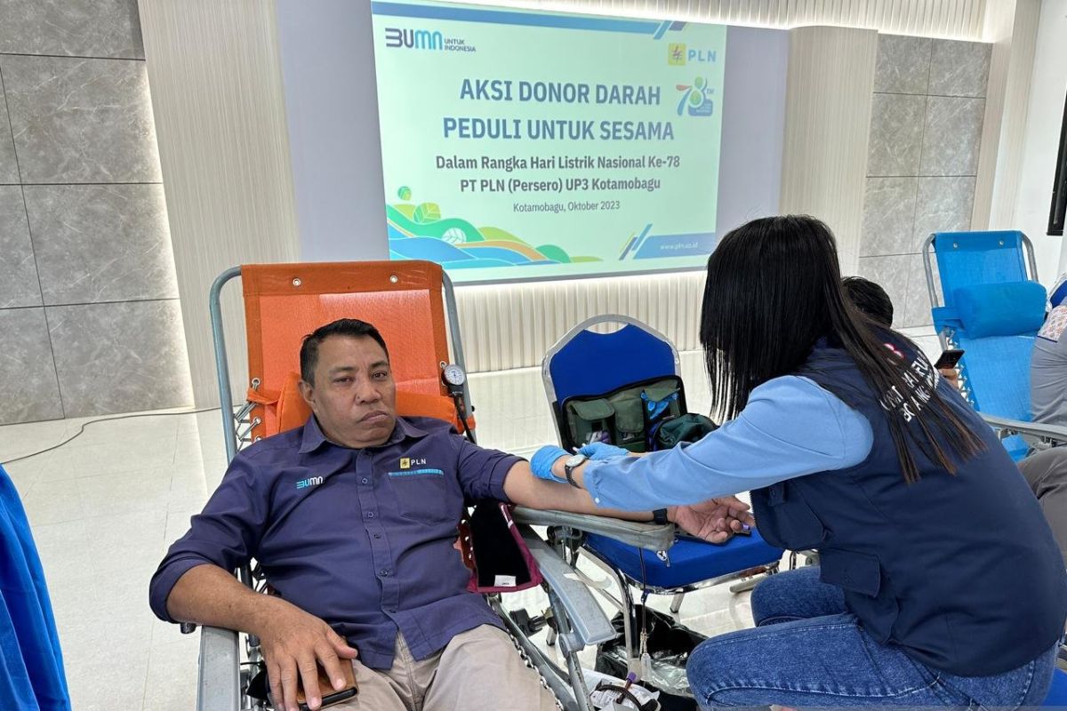 PLN Kotamobagu gelar aksi donor darah untuk wujudkan kepedulian sesama