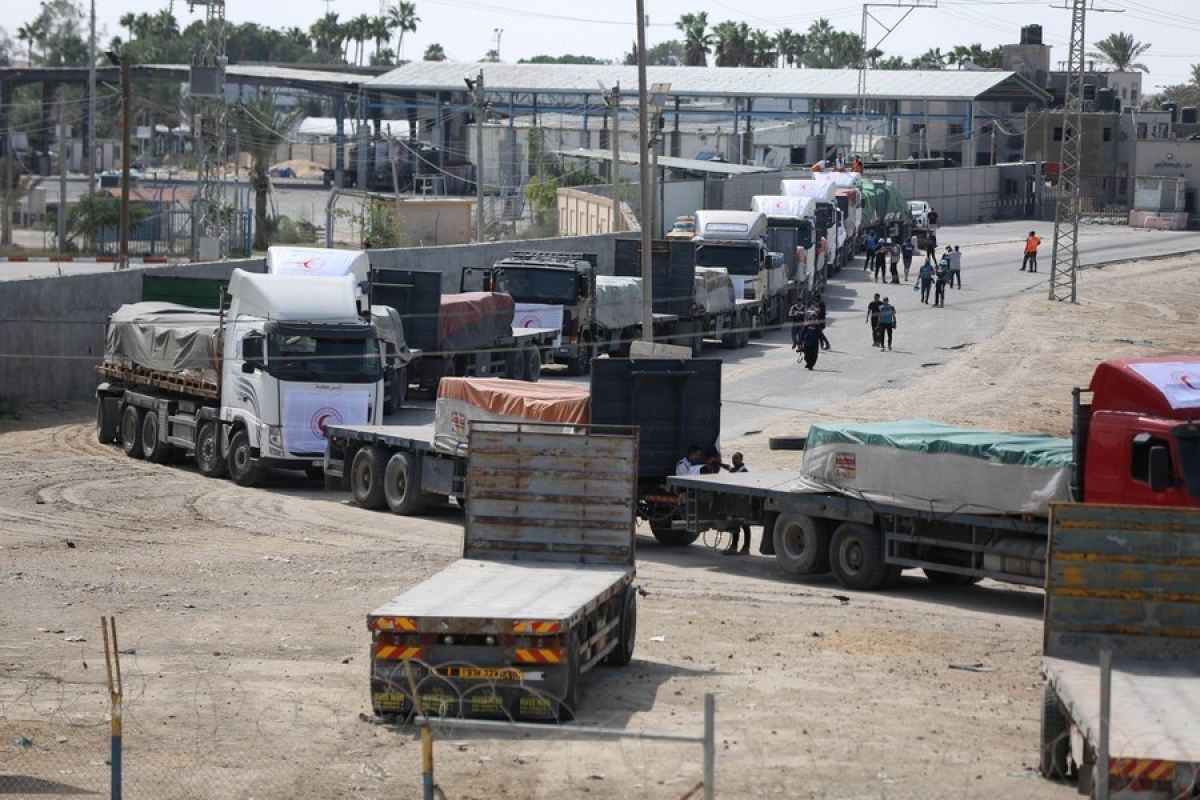 Bantuan kemanusiaan untuk Jalur Gaza terus berdatangan di Mesir