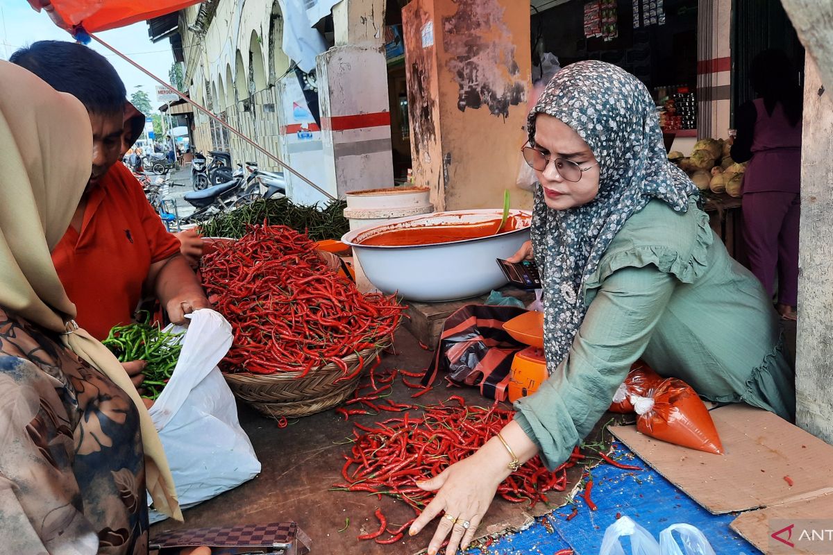 Harga Cabai di Pasar Pariaman naik jadi Rp40 ribu perkilogram