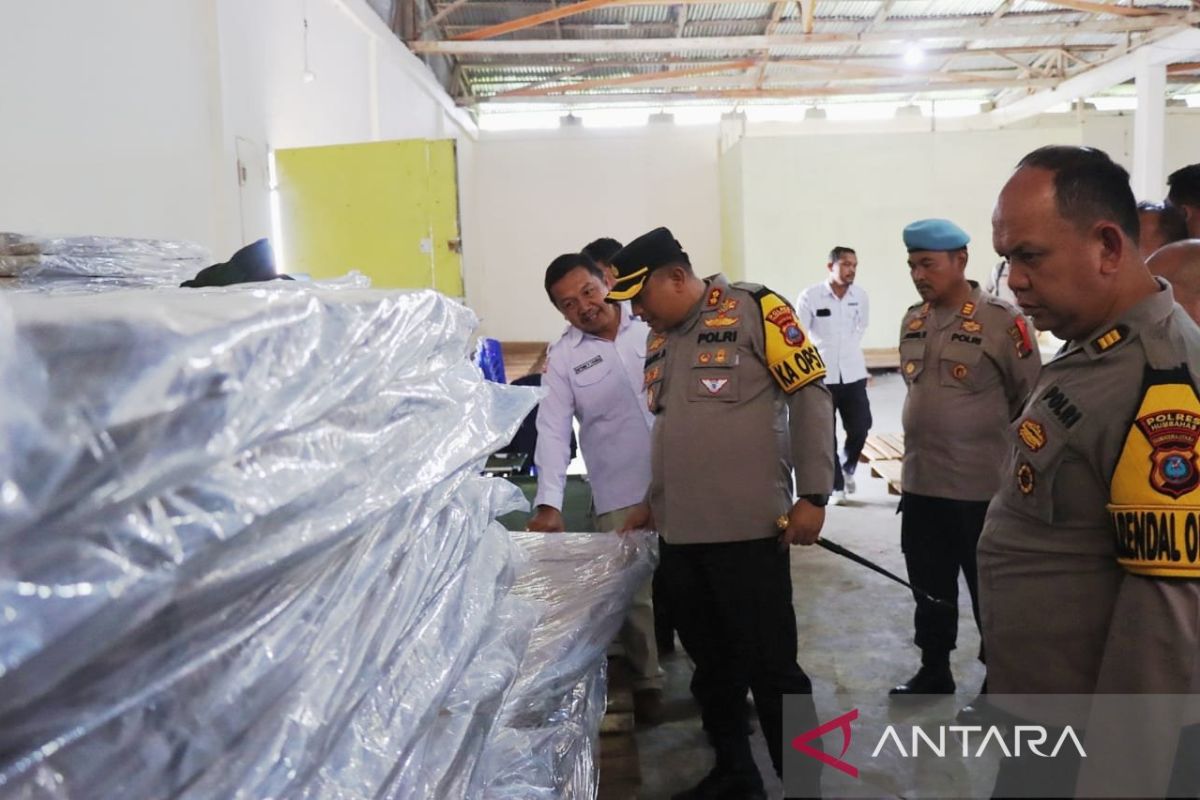 Kapolres Humbahas cek kesiapan gudang logistik KPU jelang Pemilu 2024