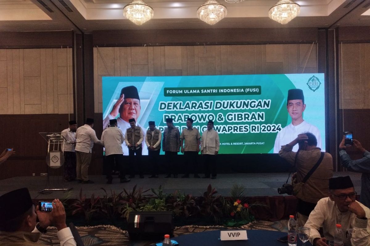 Forum Ulama dan Santri deklarasi dukung Prabowo-Gibran