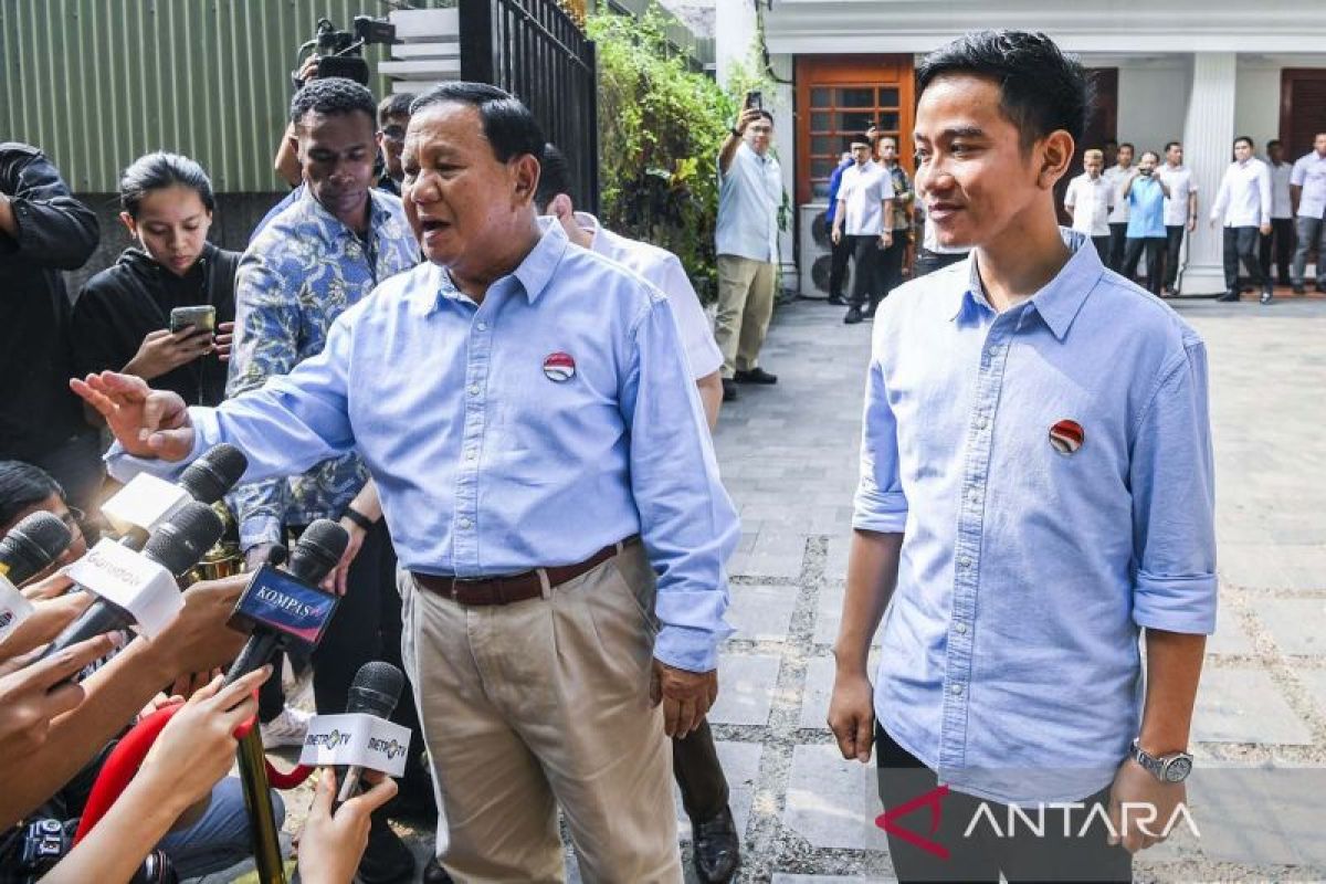 Prabowo-Gibran  terima nota deklarasi dukungan Koalisi Indonesia Maju