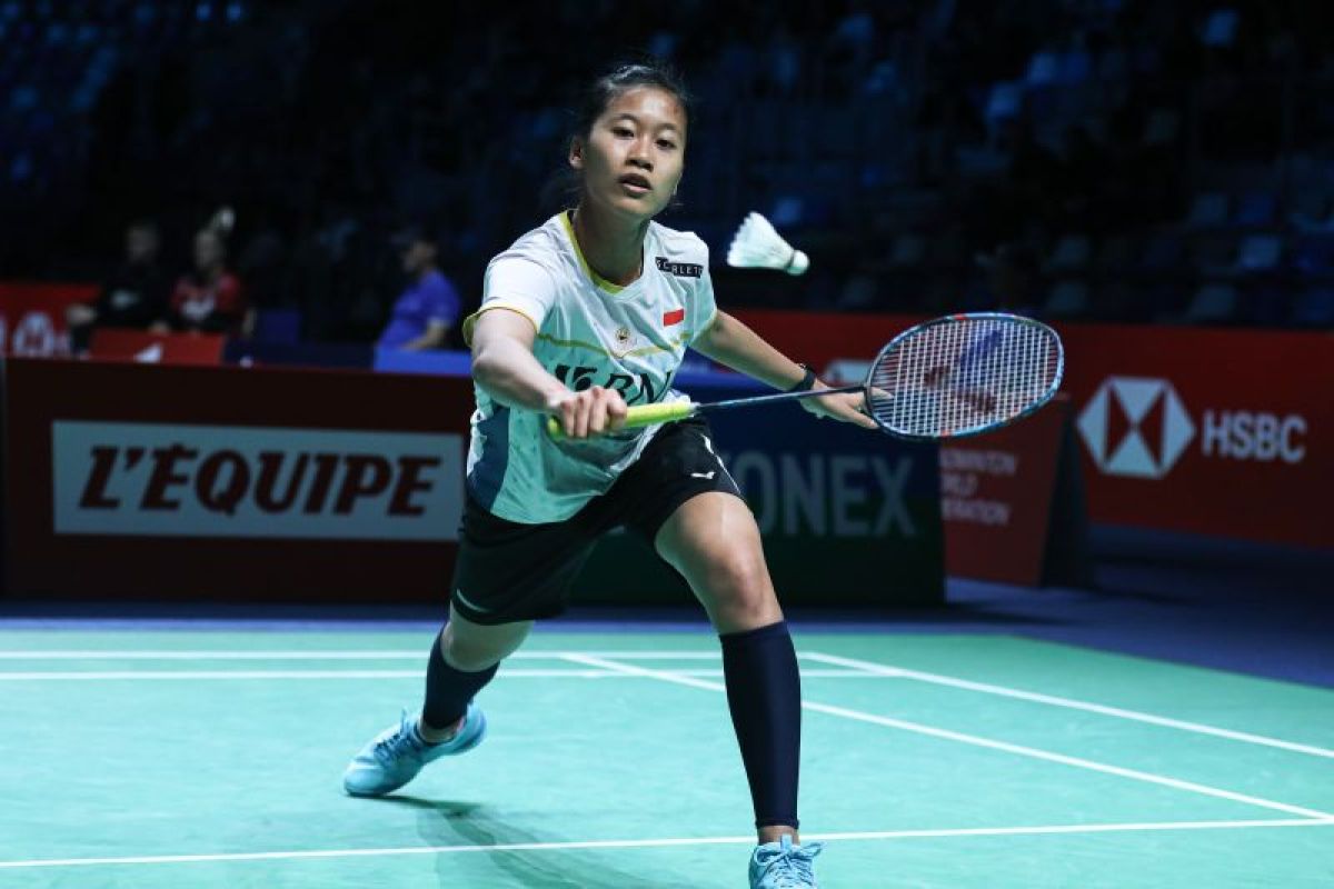 Putri  melaju16 besar Indonesia Masters 2024