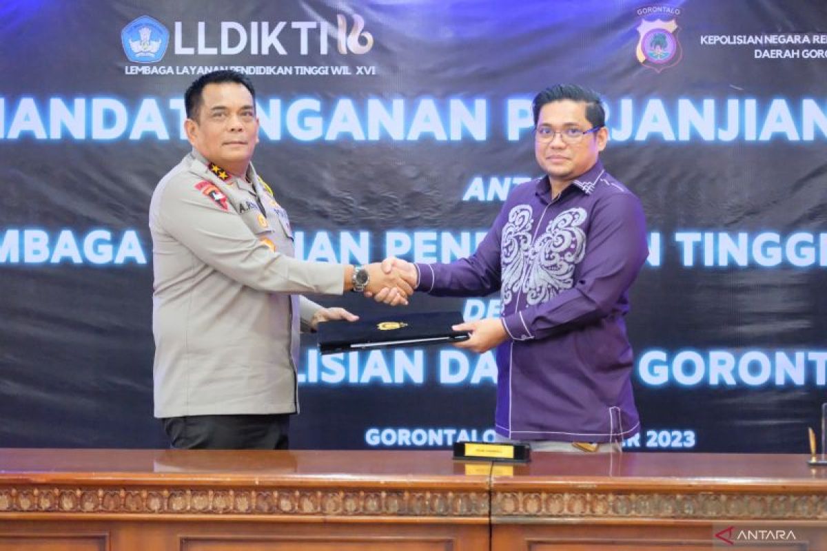 Polda Gorontalo dan LLDikTi  kerjasama tangani tindak pidana di kampus