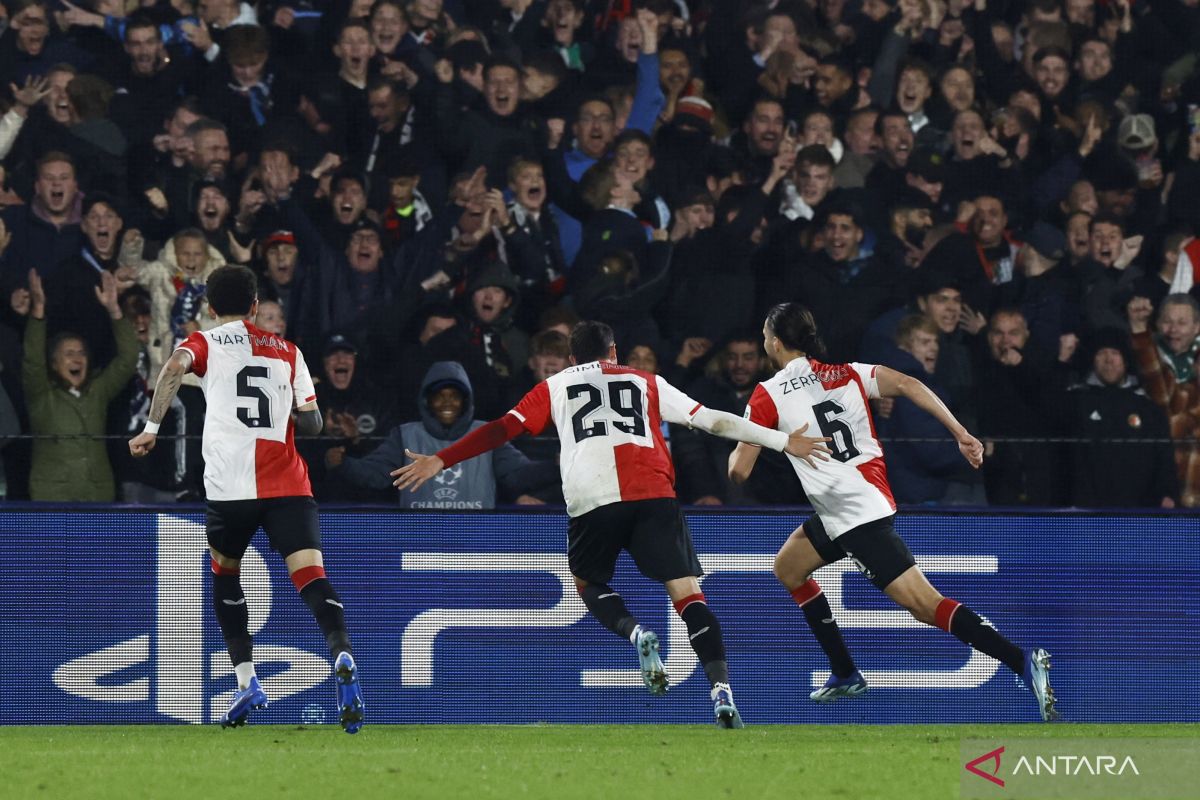 Liga Champions: Feyenoord taklukkan Lazio 3-1