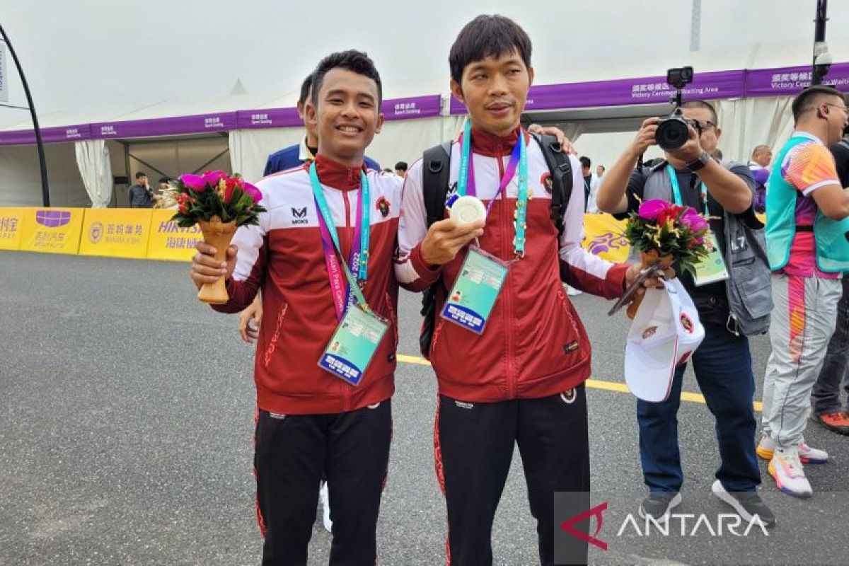 Nurfendi tambah medali para balap sepeda Indonesia di Hangzhou