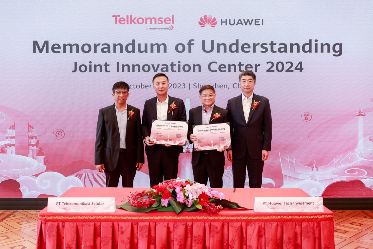 Huawei-Telkomsel tandatangani MoU percepat pembangunan digital