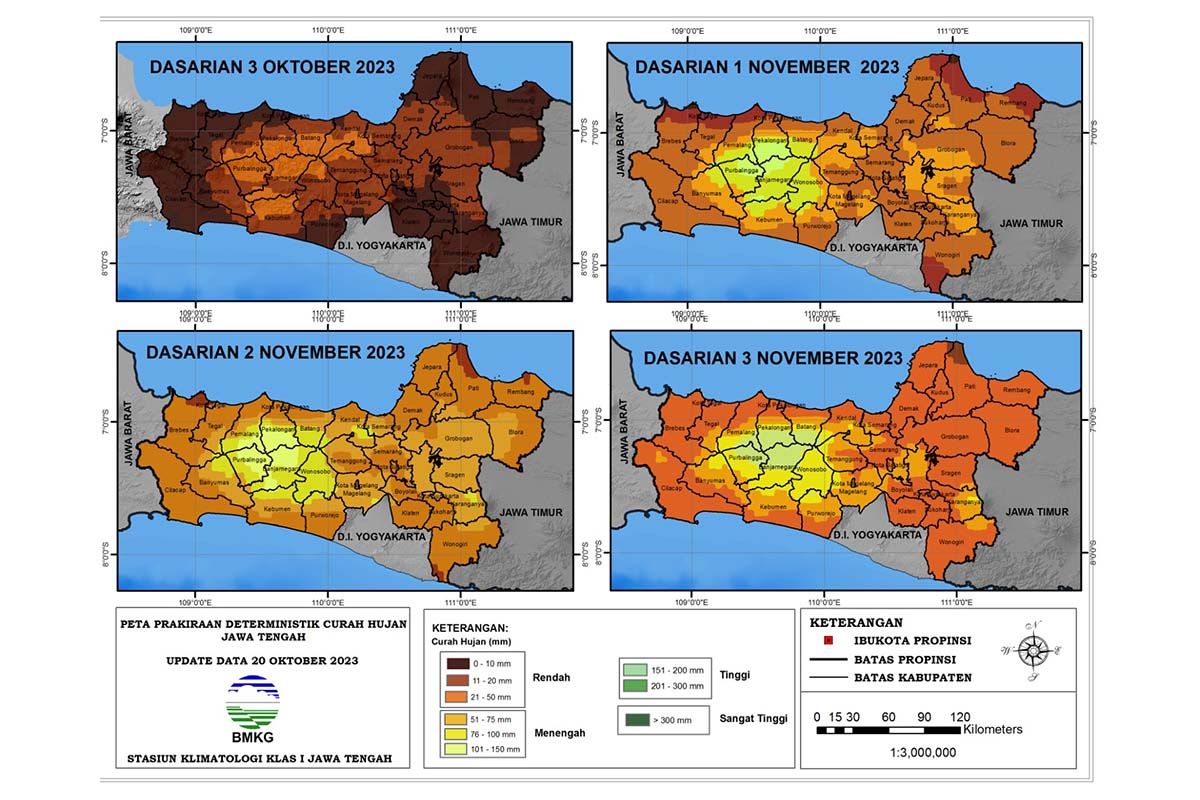 BMKG prakirakan sebagian besar wilayah Indonesia berawan