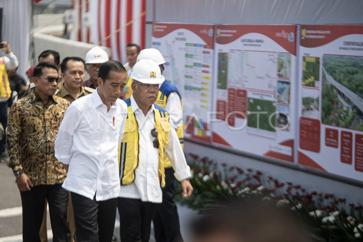 Presiden Jokowi resmikan Tol Indralaya-Prabumulih di titik nol
