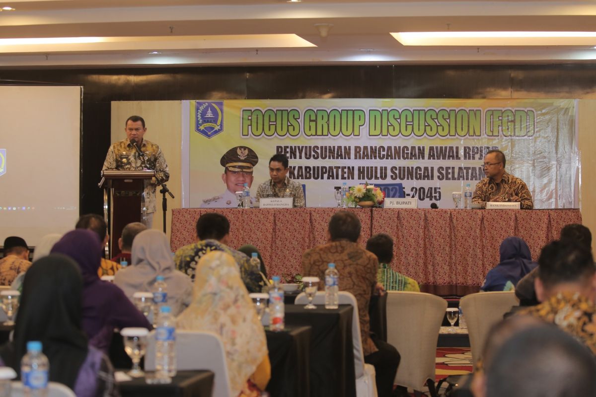 Pj Bupati HSS buka FGD penyusunan rancangan awal RPJPD HSS