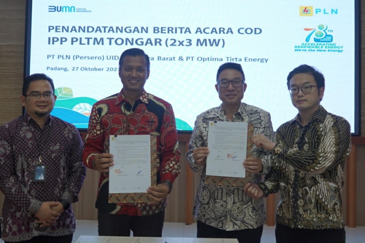 Semangat HLN -78 , PLN Sumbar tuntaskan COD 3 IPP EBT 16.3 MW