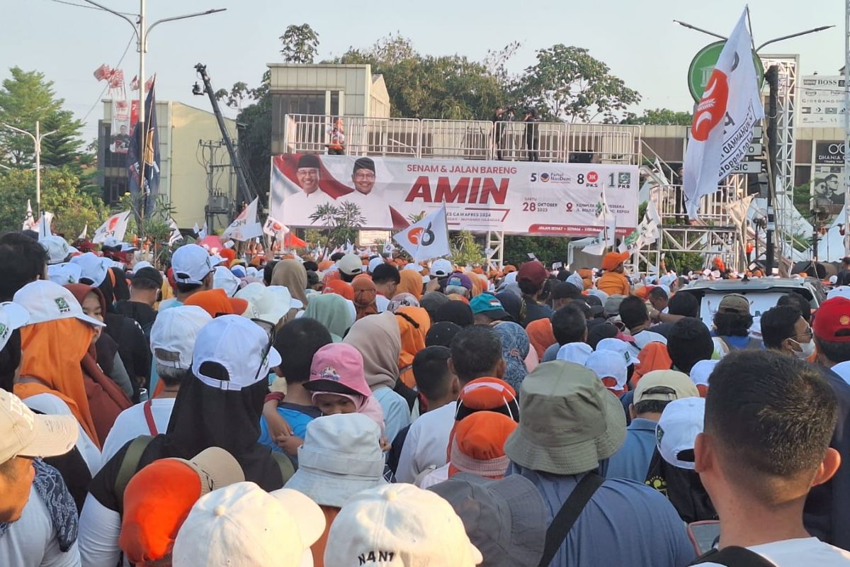 Bakal Capres Anies janji perbaiki Jalan Raya Sawangan Depok