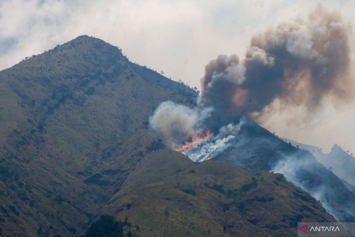 "Water boombing" untuk padamkan kebakaran Gunung Merbabu