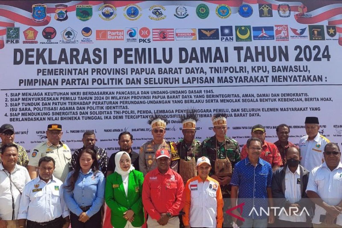 Akabri angkatan 90 deklarasikan pemilu damai 2024 di Papua Barat Daya