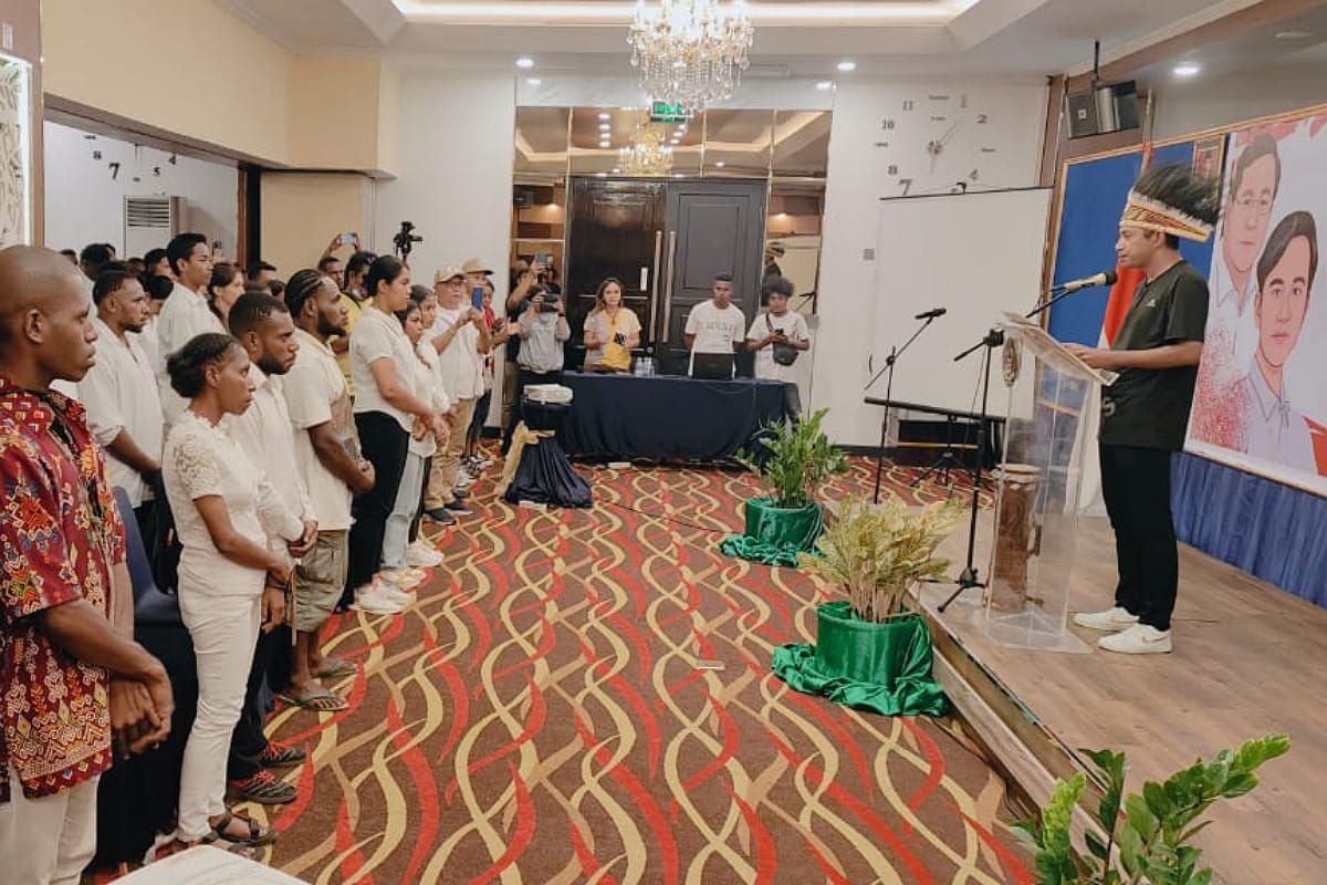 Pemuda Papua Barat deklarasikan dukungan bagi Prabowo-Gibran