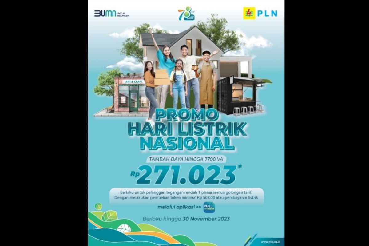 Spesial Hari Listrik Nasional ke-78, PLN Gelar Promo Tambah Daya Hanya Rp271.023