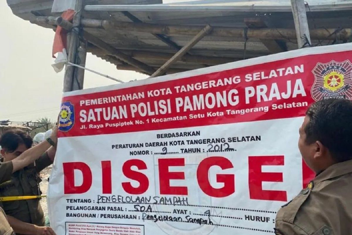 Pemkot Tangerang Selatan tutup TPA ilegal di Pondok Ranji