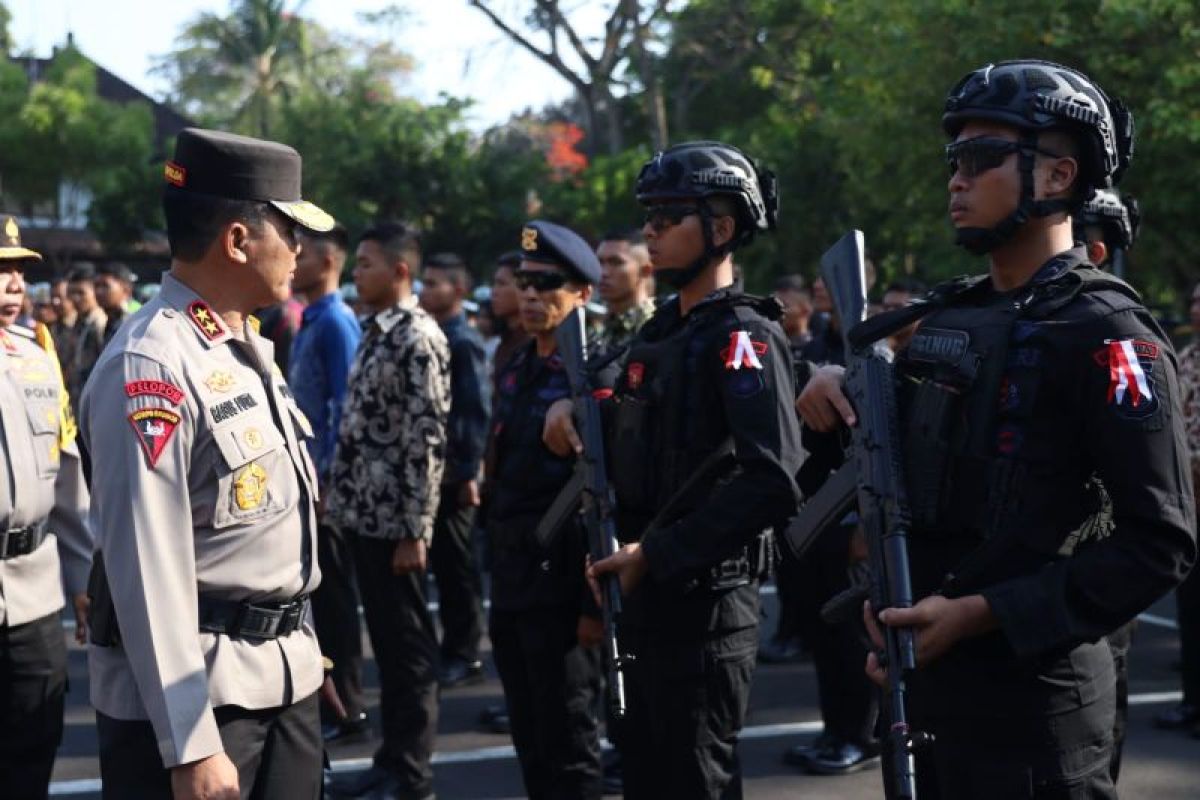 TNI-Polri siagakan personel amankan kunjungan Presiden Jokowi di Nusa Dua