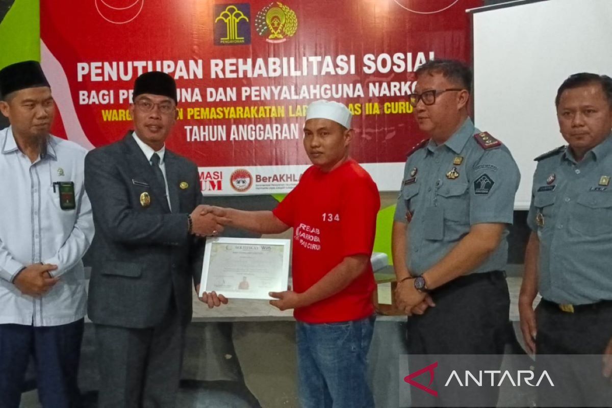 40 narapidana narkoba Lapas Curup selesai jalani rehabilitasi sosial