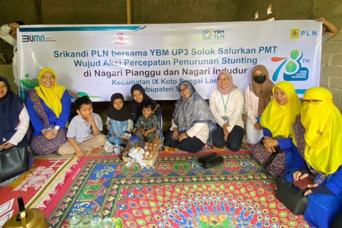 Semangat HLN 78, Srikandi PLN Sumbar gelar aksi peduli stunting