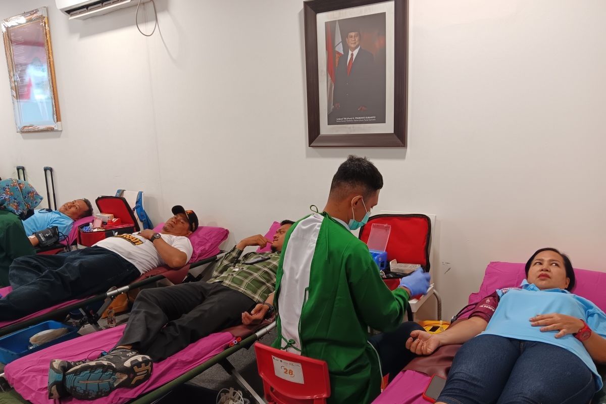 Relawan Prabowo 08 gelar aksi donor darah bagi masyarakat