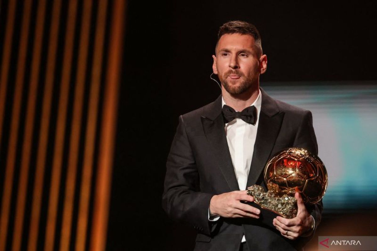 Lionel Messi meraih penghargaan Ballon d'Or 2023