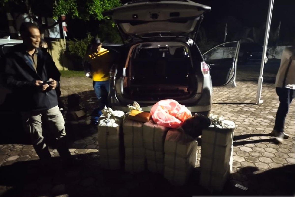 Polres Aceh Besar temukan 150 kg ganja saat razia