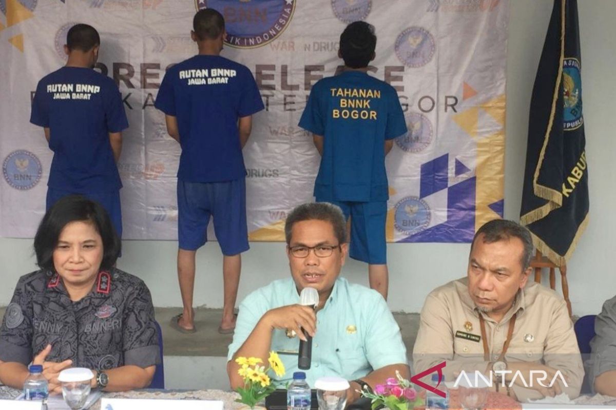 BNN Kabupaten Bogor ungkap sindikat peredaran narkoba jaringan Sumatera