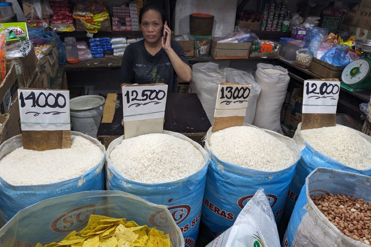 BPS: Tingkat inflasi beras Sumut turun pada Oktober 2023