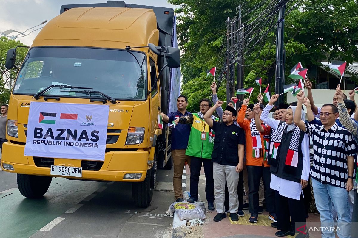 Baznas RI mengirim 21 ton bantuan logistik ke Palestina