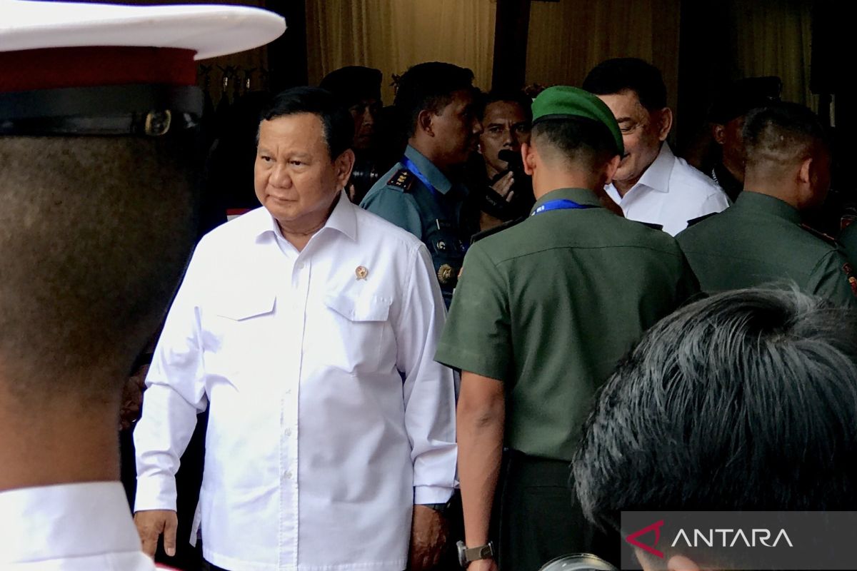 Menhan Prabowo minta pimpinan TNI waspada situasi geopolitik