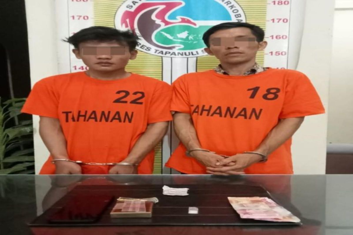 Polres Tapanuli Selatan tangkap dua pria saat transaksi sabu-sabu