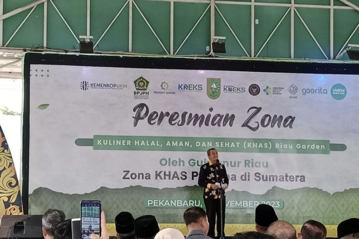 Gubernur Riau meresmikan zona kuliner halal aman pertama di Sumatera