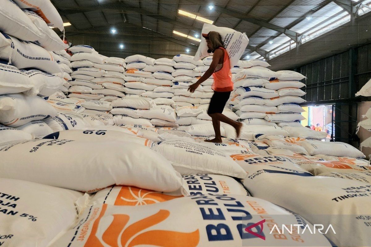 3.500 ton beras impor asal Kamboja tiba di Pelabuhan Tanjung Emas Semarang