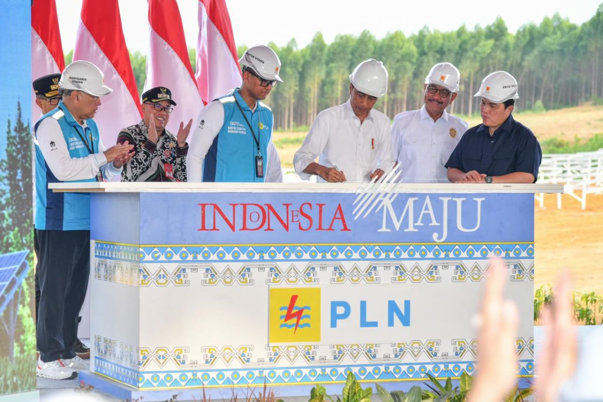 Jokowi mulai pembangunan PLTS PLN 50 MW di IKN Nusantara, 100 persen energi bersih