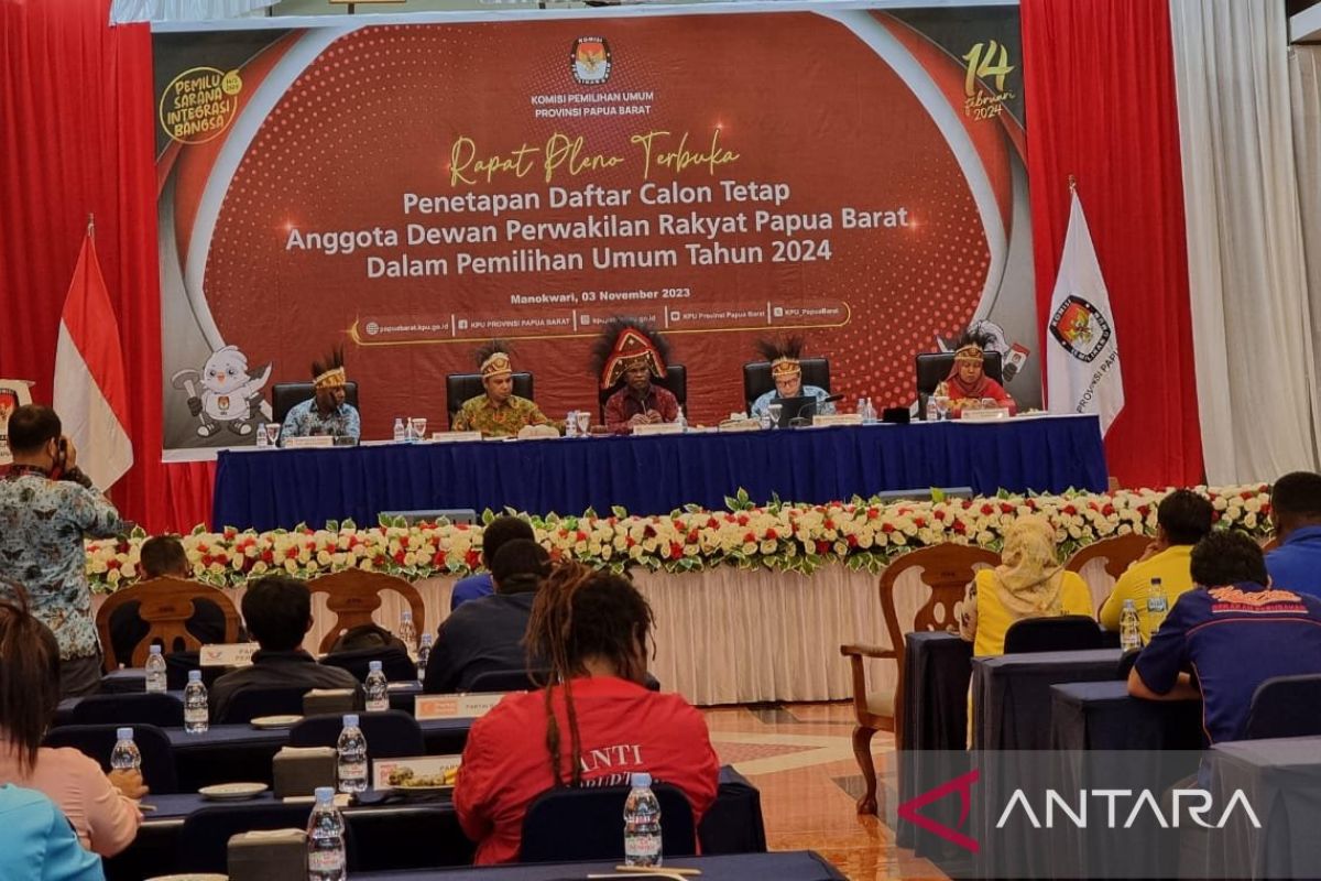 KPU tetapkan 567 DCT anggota DPR Papua Barat