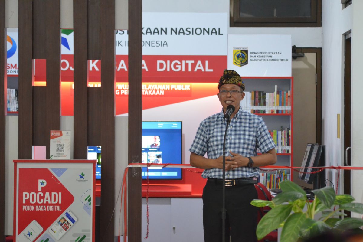 Pj Bupati Lombok Timur meluncurkan Pojok Baca Digital
