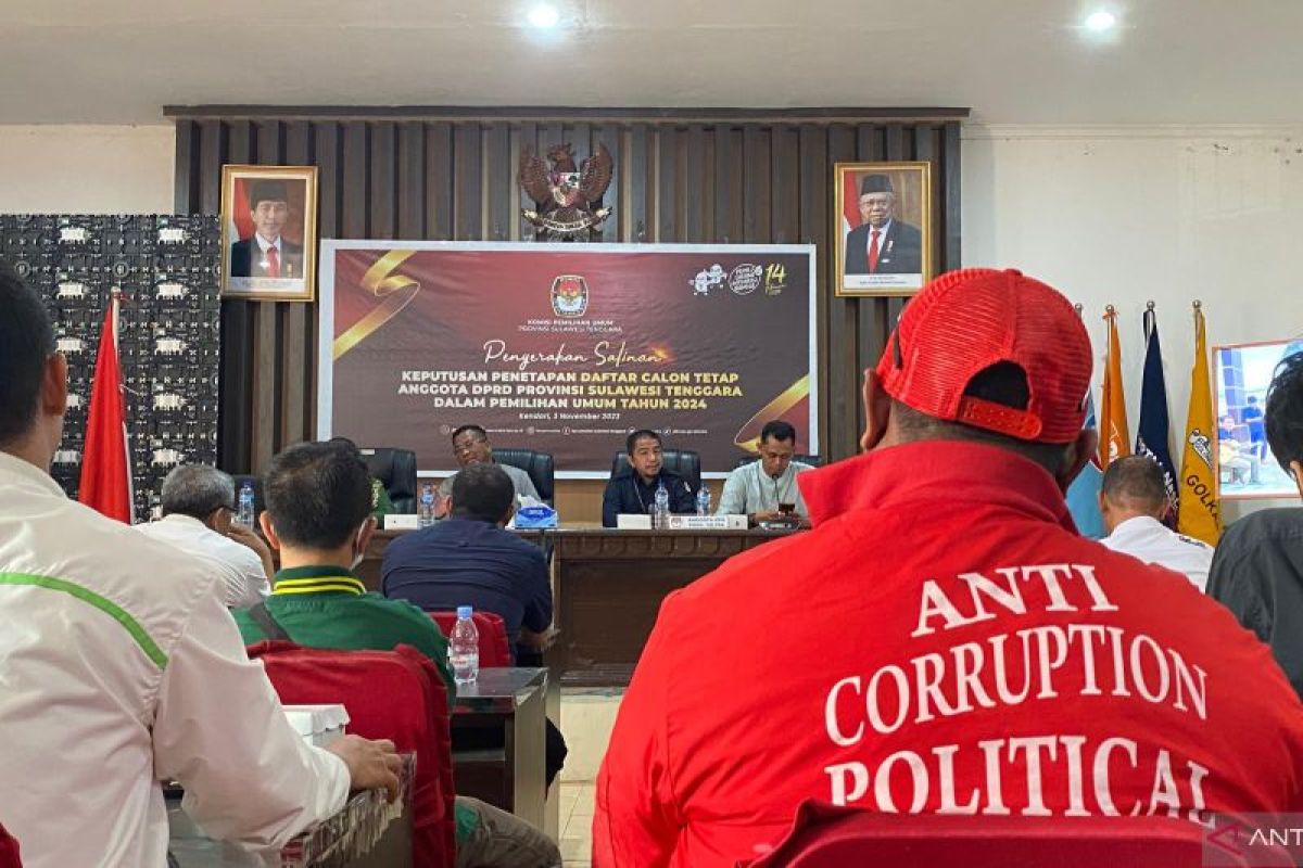 KPU Sulawesi Tenggara tetapkan DCT anggota legislatif provinsi sebanyak 691 orang