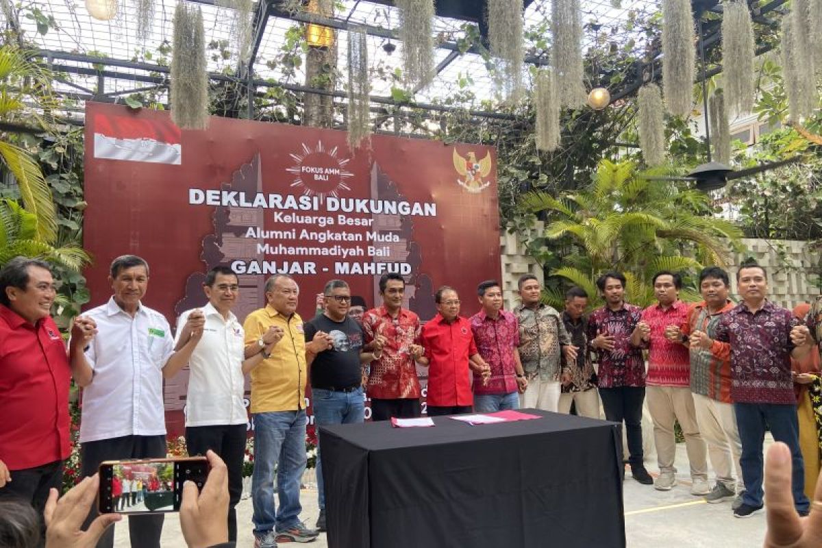 Hasto sambut deklarasi dukungan alumni Muhammadiyah Bali buat Ganjar