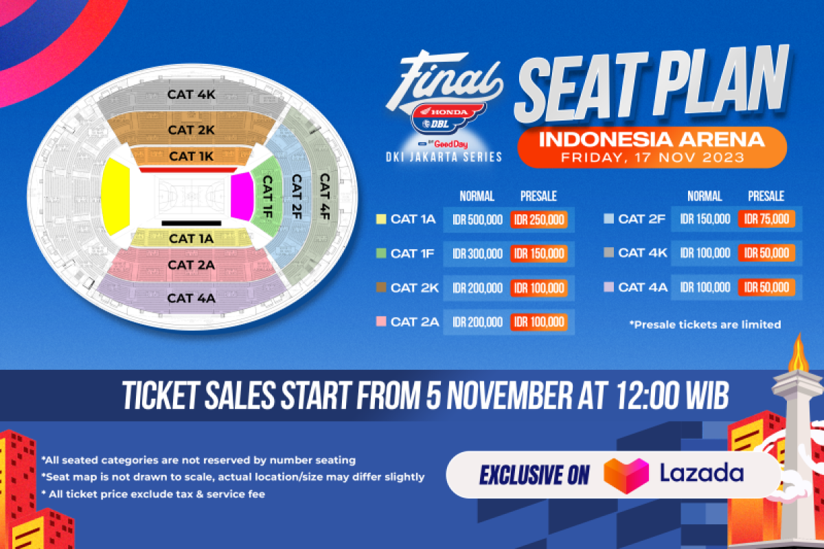 Tiket final DBL DKI Jakarta dijual mulai Rp50 ribu