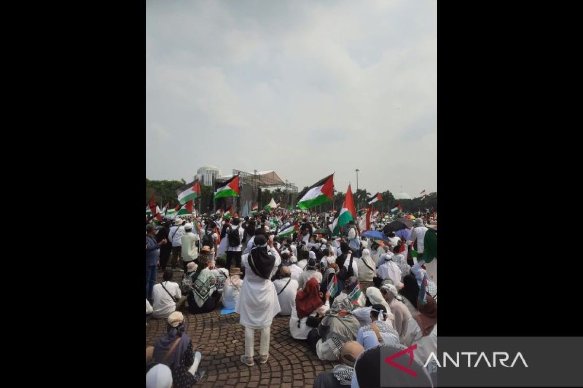 Din Syamsudin: Aksi bela Palestina hari ini simbol kebersamaan bangsa Indonesia yang cinta damai